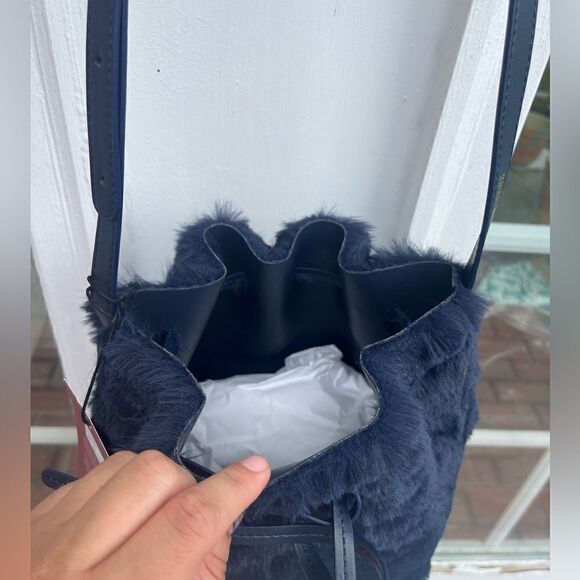 Mansur Gavriel Faux Fur Bucket Bag NWT - Picture 10 of 16